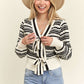 Lovely Bow Striped Sweater