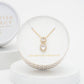 Divine Connection Gold and Zircon Necklace