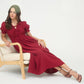 Mirah Smocked Front Tie Dress