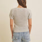 Square Neck Knit Top