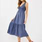 Carefree Midi Dress with Side Pockets