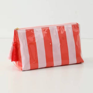 Striped Travel Cosmetic Bag
