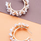 Spring in Bloom Flower Hoop Earrings