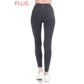 Plus Size Premium High Waist Solid Activewear Leggings