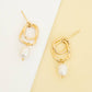 Everlasting Pearl Earrings in Gold