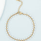 Seeds of Hope Bracelet in Ivory- 14K Gold Plated Enamel Delicate Chain Bracelet