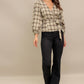 A Woven Plaid Top