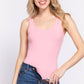 Sleeveless Double Scoop Neck Cotton Spandex
