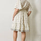 PLUS Border Print Knee Length Dress