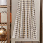 Plaid Maxi Skirt with Lace Trim