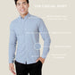 Caden Casual Untuckable Casual Fit Dress Shirt Black - Alynn
