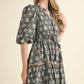 Sweetheart Lace Trim Midi Dress