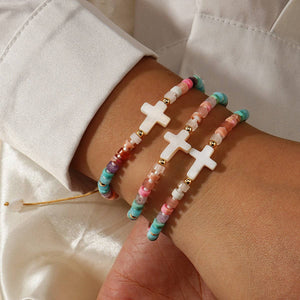 Shell Cross Bracelet