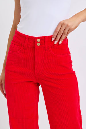 Judy Blue HW Corduroy Trouser Wide