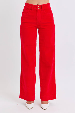 Judy Blue HW Corduroy Trouser Wide
