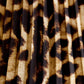 Leopard Print Pleated Midi Skirt