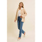 SALE Two -Toned Collared Sweater Cardigan