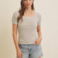 Square Neck Knit Top