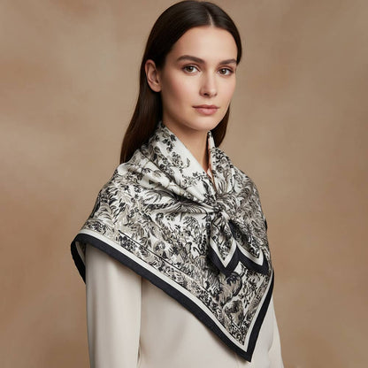 Vintage Botanical Large Scarf