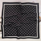 Silky Navy Polka Dot Scarf