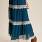Fall for Me Tiered Lace-Trim Maxi Skirt