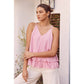 Be My Sweetheart Ruffled Sleeveless Top