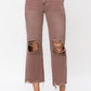 SALE Vintage High Rise Cropped Flare