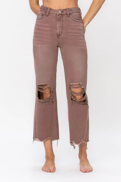 SALE Vintage High Rise Cropped Flare