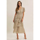 Spotlight Metallic Ruffled Dress