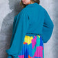 SALE PLUS SIZE Teal Solid Woven Top