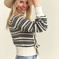 Lovely Bow Striped Sweater