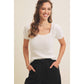Square Neck Knit Top