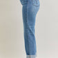 High Waisted Boyfriend Criss-Cross Single Cuff