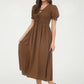 Nadine Puff Sleeve Midi Dress
