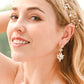 Golden Chandelier Zircon Earrings