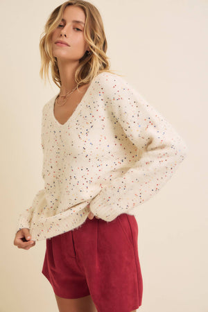 SALE Sustainable Alpaca Blend Sequined Sweater