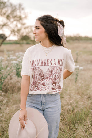 He Makes A Way Tee | Women's Christian Tee