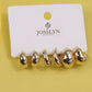 BUBBLY MINI HUGGIE HOOP TRIO EARRINGS