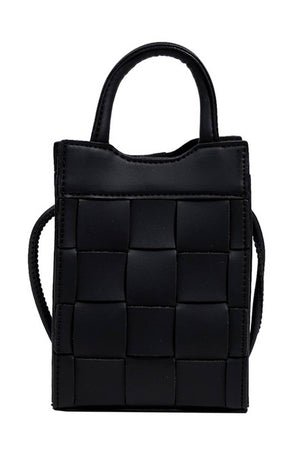 Basket Weave Small Crossbody Bag