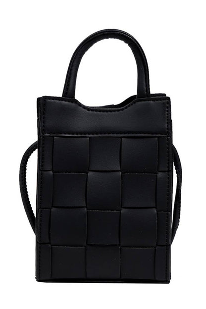 Basket Weave Small Crossbody Bag