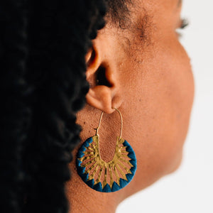 Roja Sunburst Drop Earrings