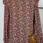 SALE Fashion-W Ditsy Floral Smocked Ruffled Blouse