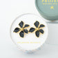 Bloom Earrings in Midnight Black