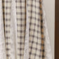 Plaid Maxi Skirt with Lace Trim