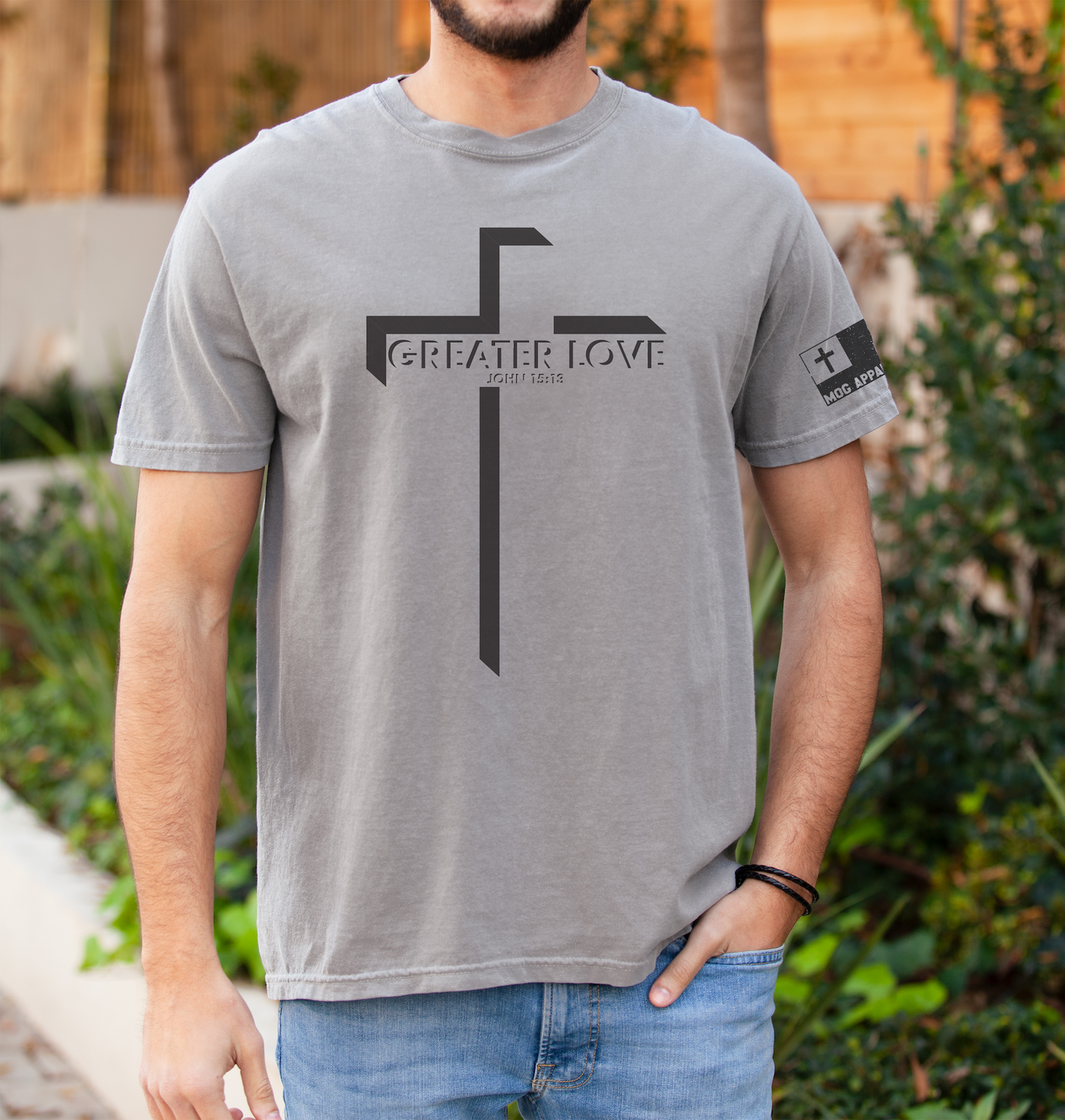 Greater Love Comfort Colors Christian Graphic Tee