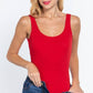 Sleeveless Double Scoop Neck Cotton Spandex