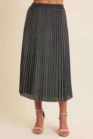 Sparkling Pleated Skirt