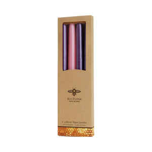 Taper Candles – 100% Pure Beeswax – Advent 12” Hand-Dipped