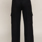 Waistband Drawstring Side Pocket Knit Corduroy Long Pants