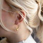 Faithful Cross Earrings-Silver | Beaded Earrings for Women